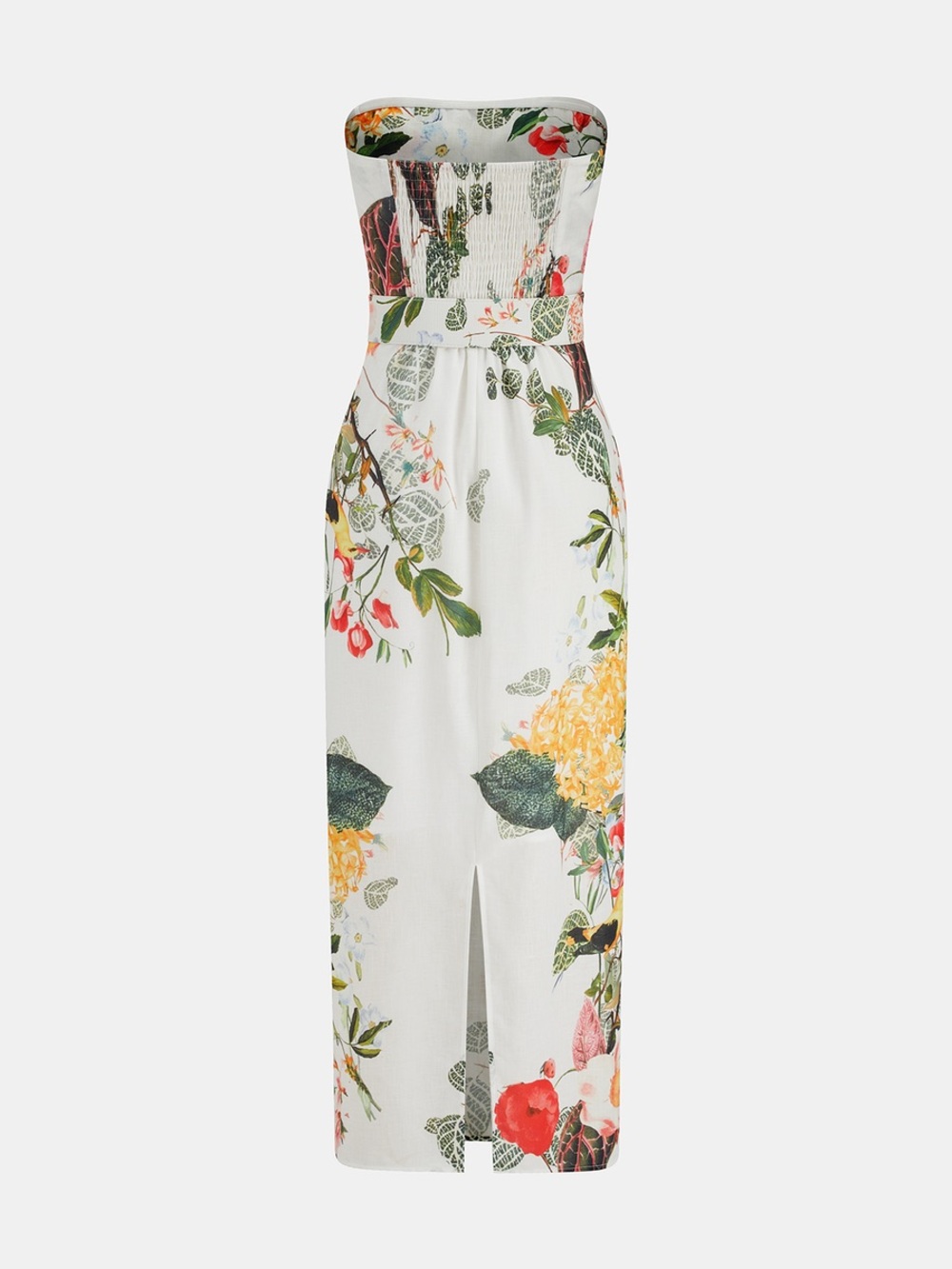 Commense Strapless Belted Floral Print Maxi Dress - Picture 4 of 4